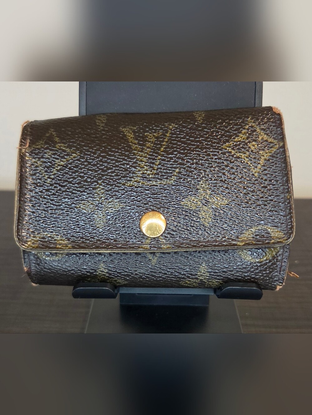 Louis Vuitton Monogram 6 Key Holder Case Wallet Vintage France